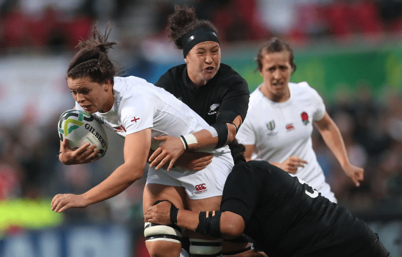 OS Abbie Ward features in narrow Rugby World Cup defeat
