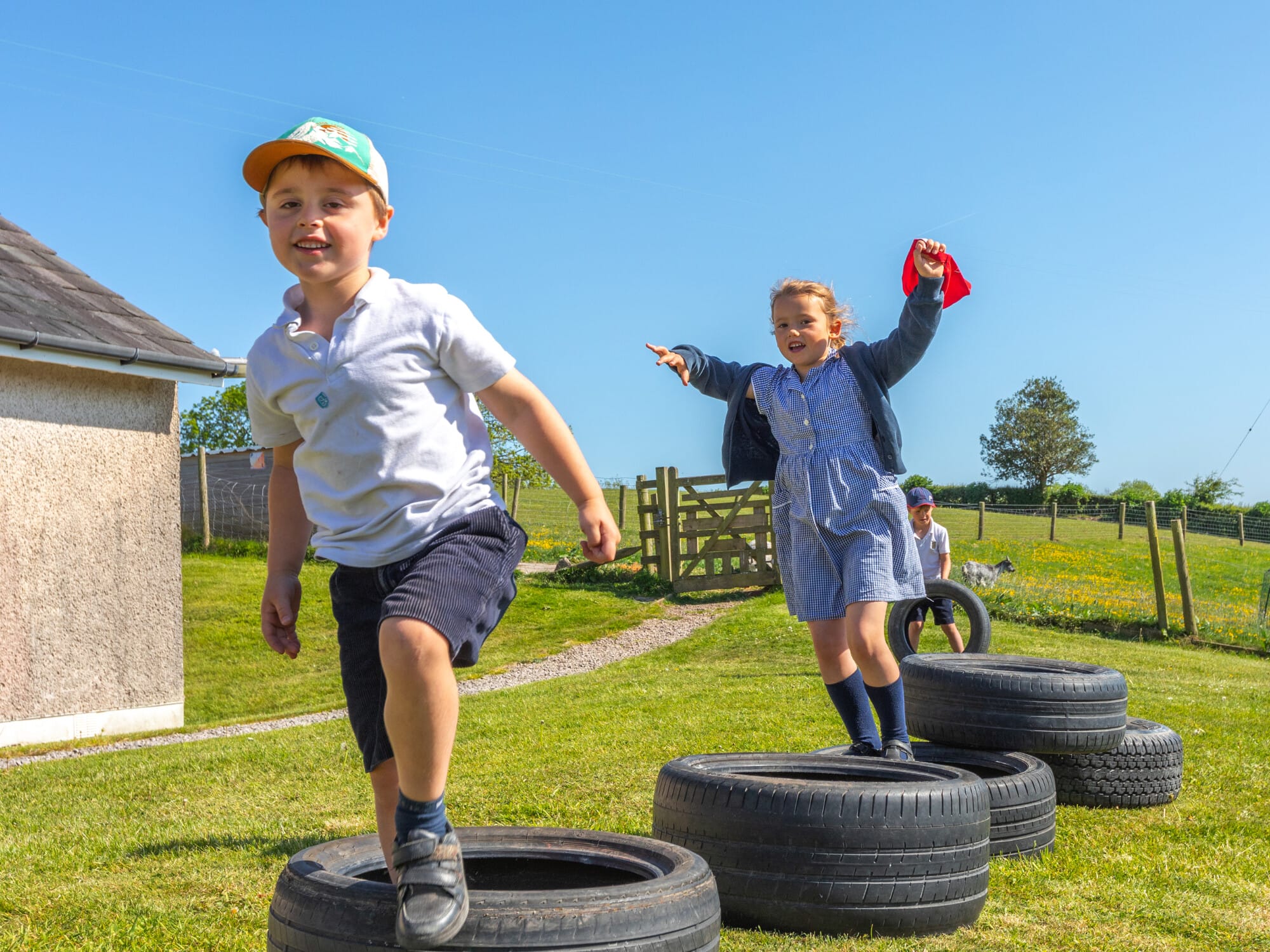 Room to grow: Pre Prep Development Tyre Obstacles
