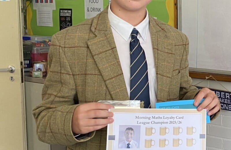 Early morning maths stars awarded Sedbergh’s Golden Ruler
